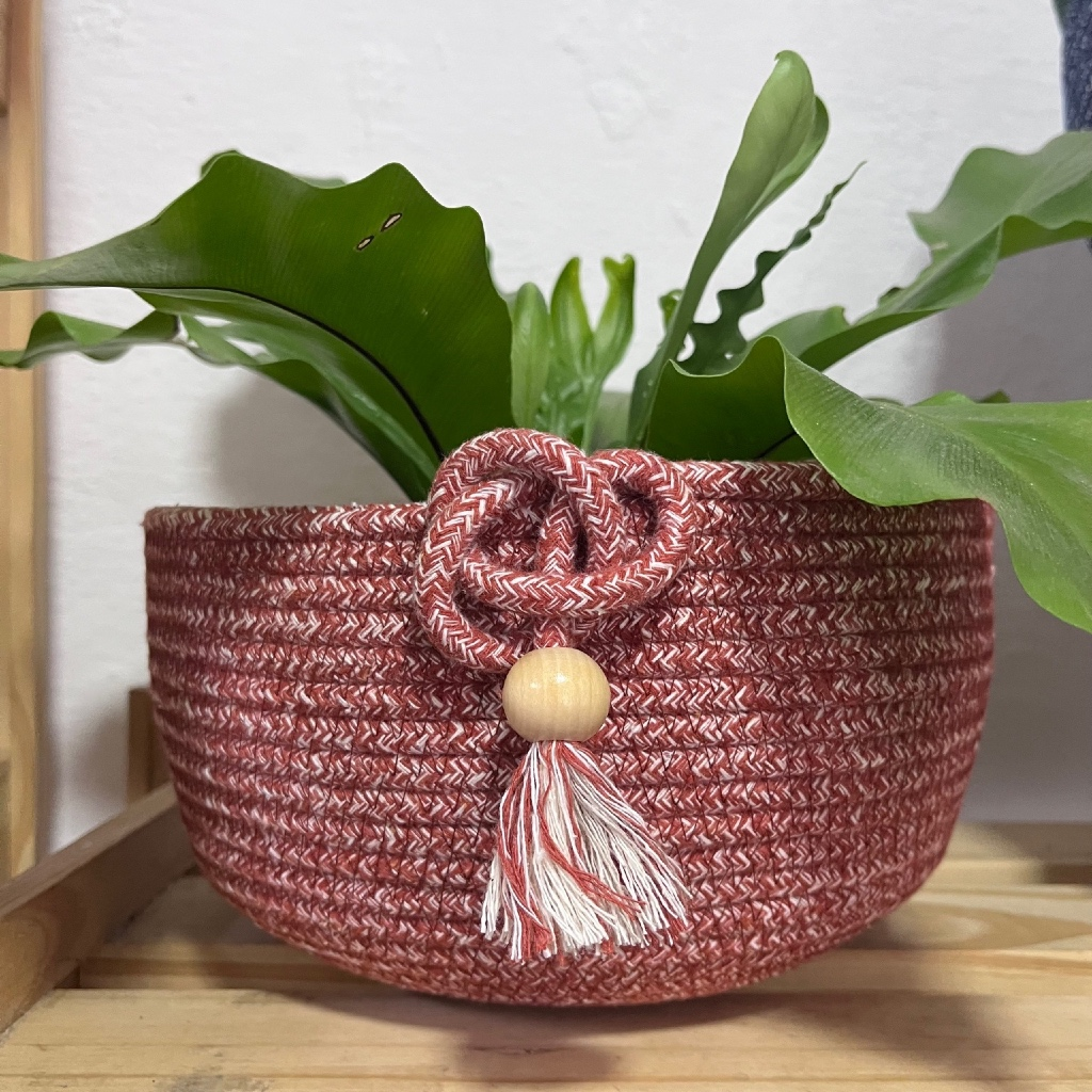 Cachepô de Corda de Algodão – Decoração Natural e Sustentável
