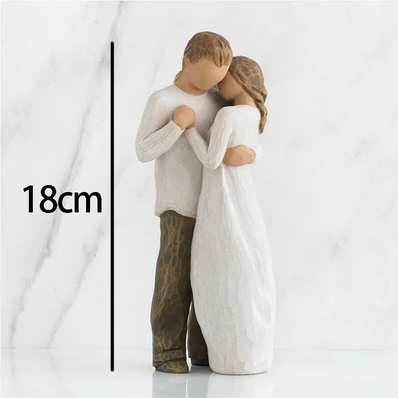 Escultura de Família em Resina – Ornamento Decorativo