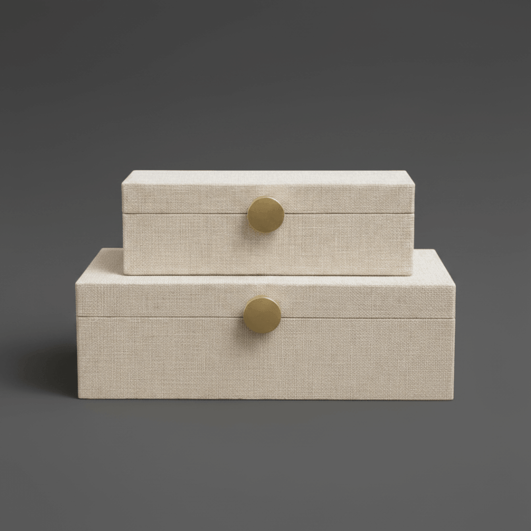 Kit 2 Caixas Decorativas em MDF – Organização com Estilo