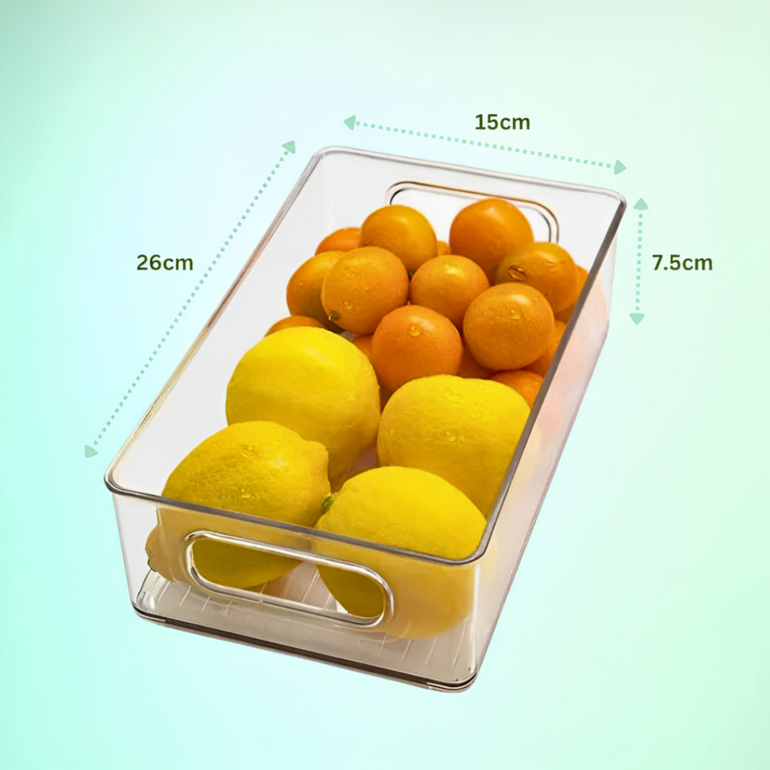 Kit 6 Organizadores de Geladeira e Armário Empilháveis