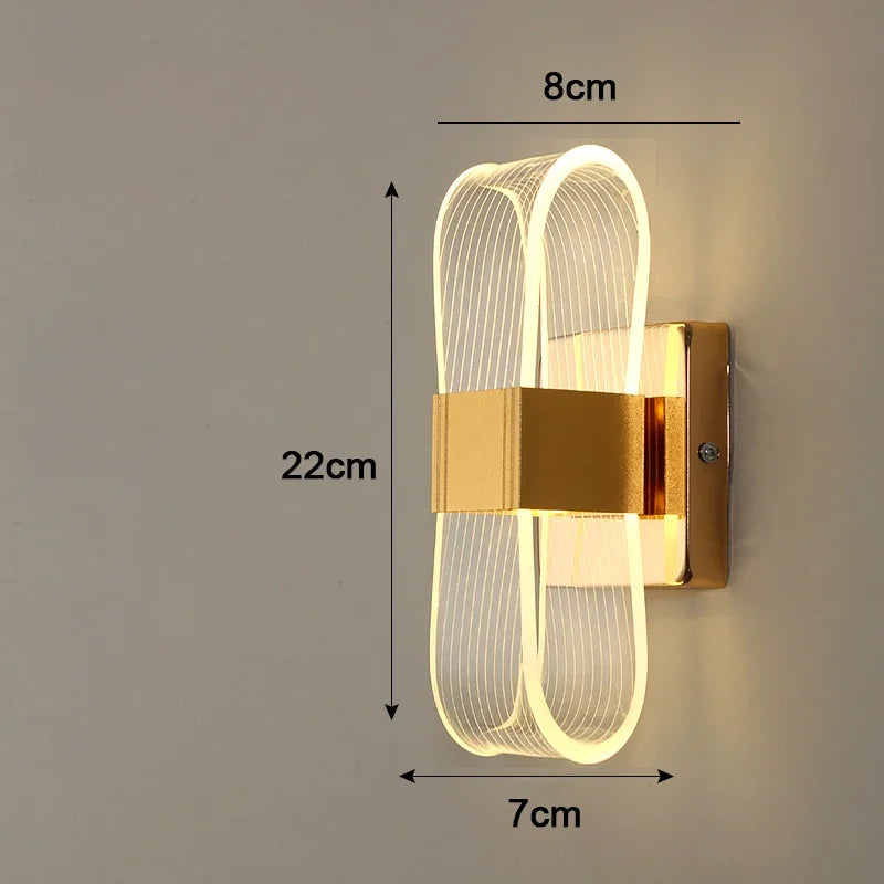 Luminária de Parede LED One Acrilic – Design Nórdico