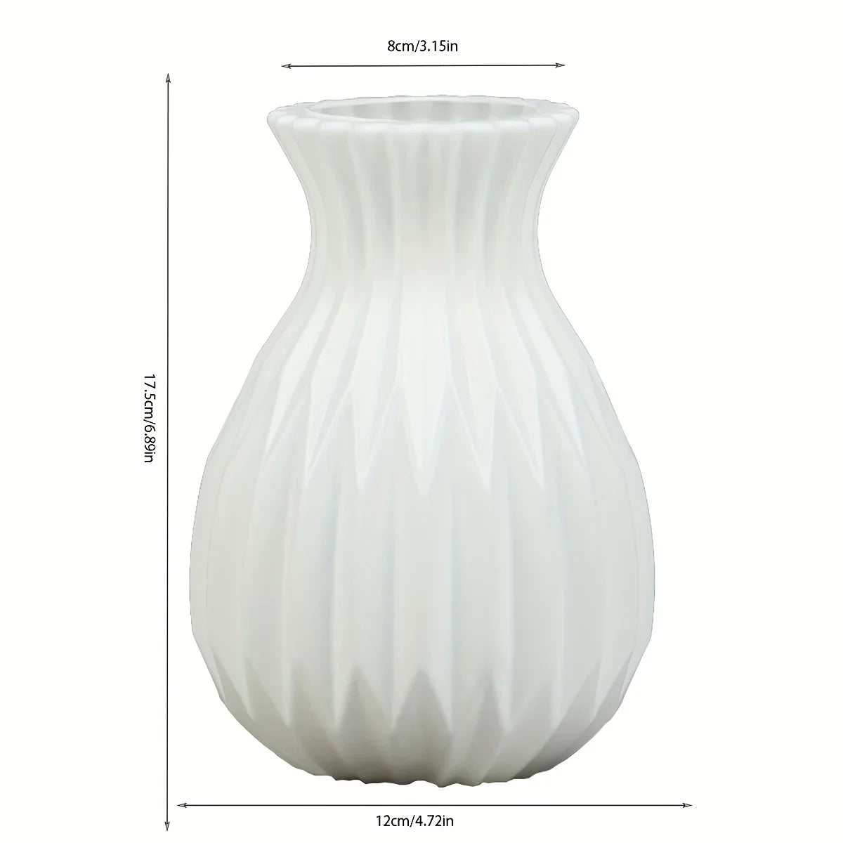 Vaso Decorativo Nórdico em Plástico Premium