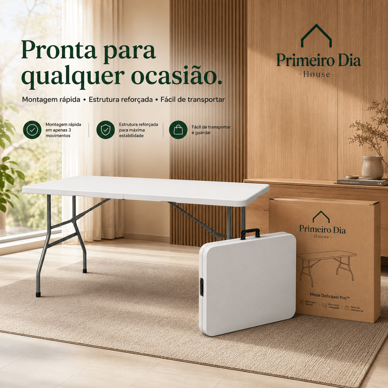 Mesa Dobrável Pro — A mesa que faltava no seu lar