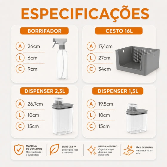 Kit Organiza Flow Pro™