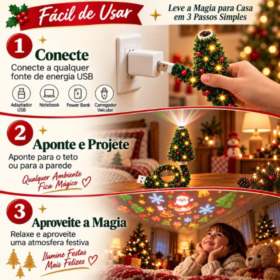 Luminaria Teto USB Natal Lançamento 2026