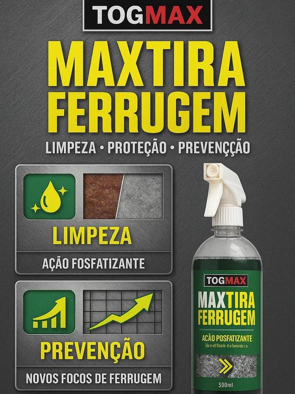 Tira Ferrugem Togmax Removedor de Ferrugem de Ferro Metais Fosfatizante Remove Oxidação
