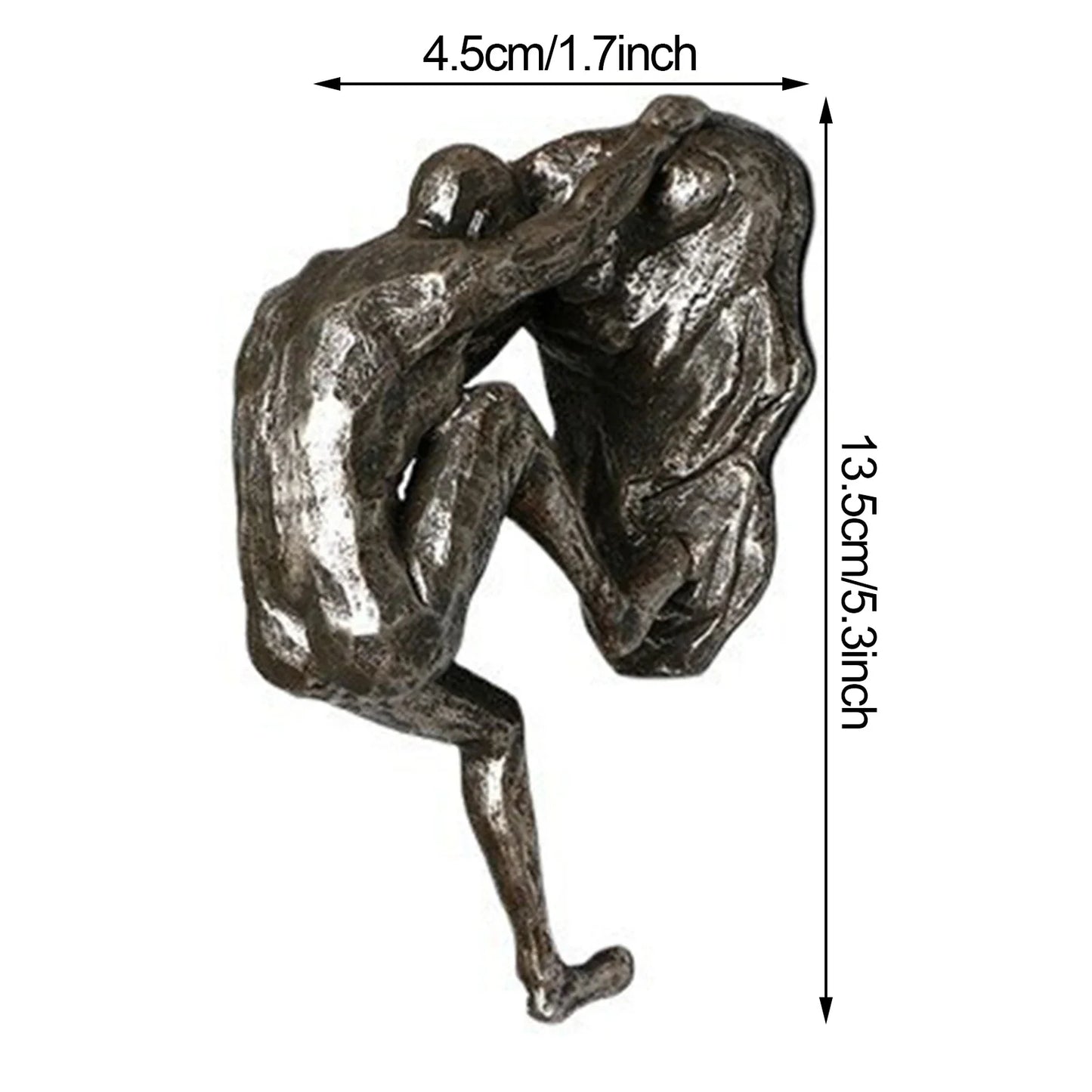Escultura Homem Escalando em Resina – Decoração Industrial