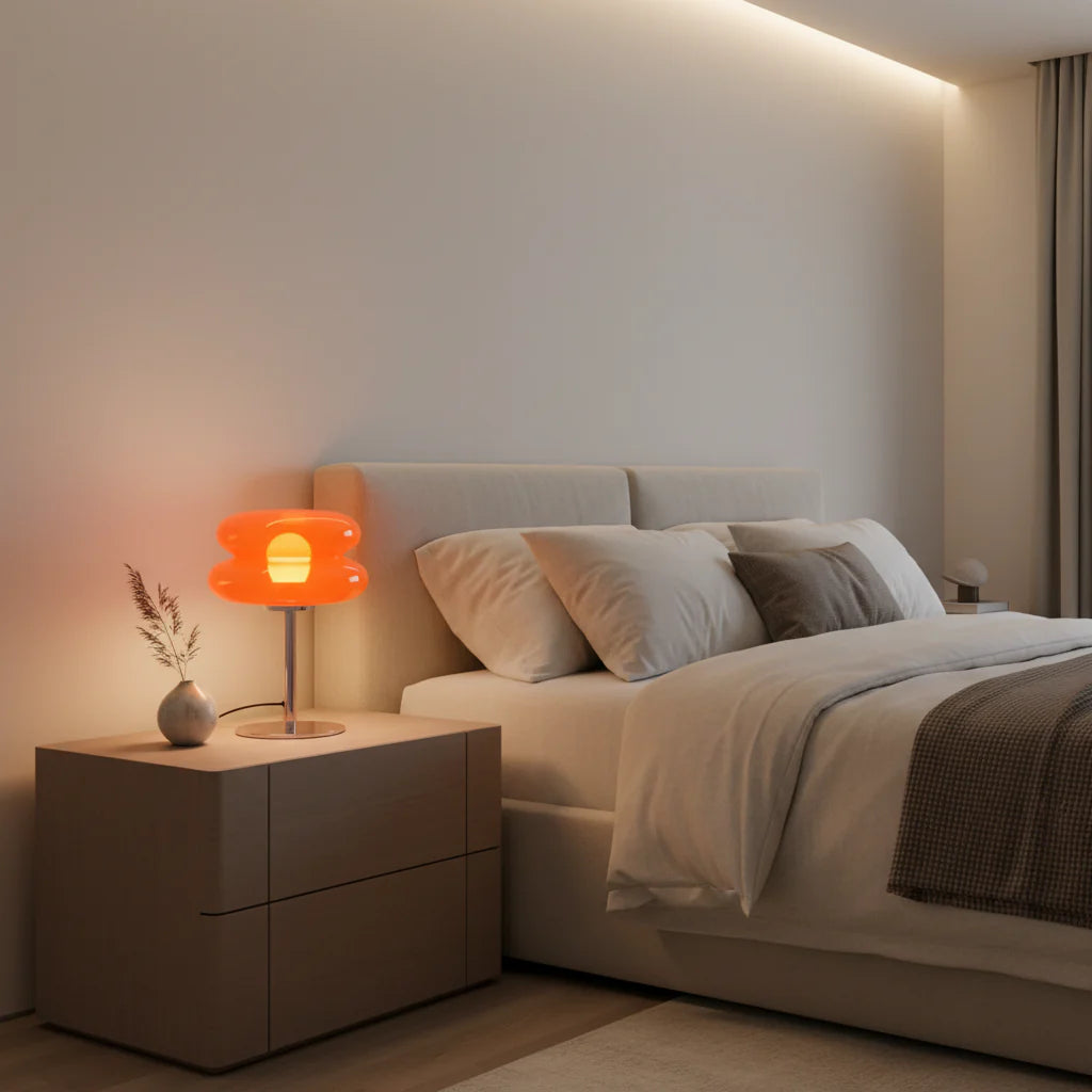Luminária de Mesa Modern em Vidro Soprado – 3 Cores