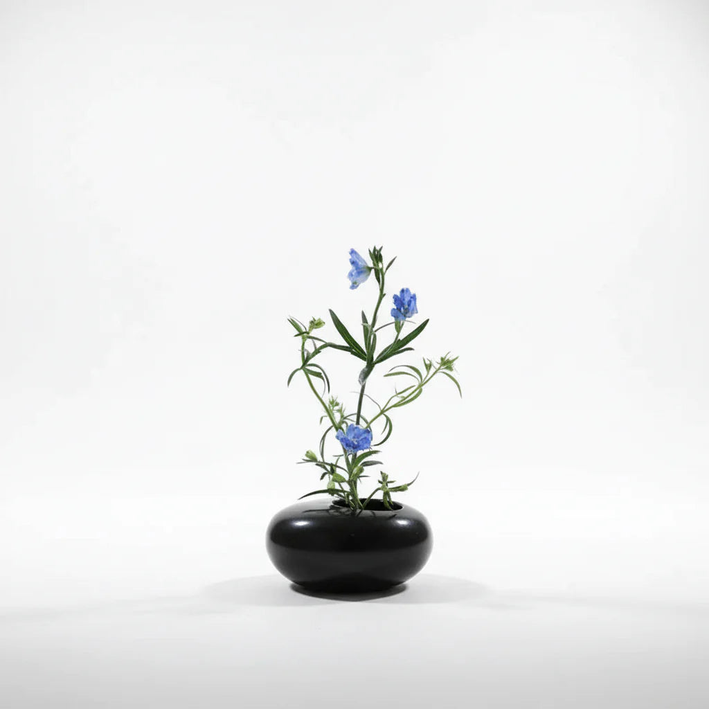 Vaso Decorativo Flower em Cerâmica Oriental