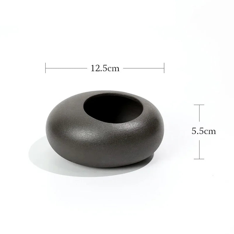 Vaso Decorativo Flower em Cerâmica Oriental