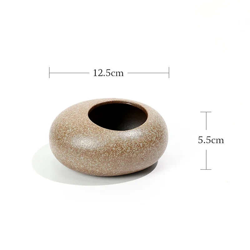 Vaso Decorativo Flower em Cerâmica Oriental