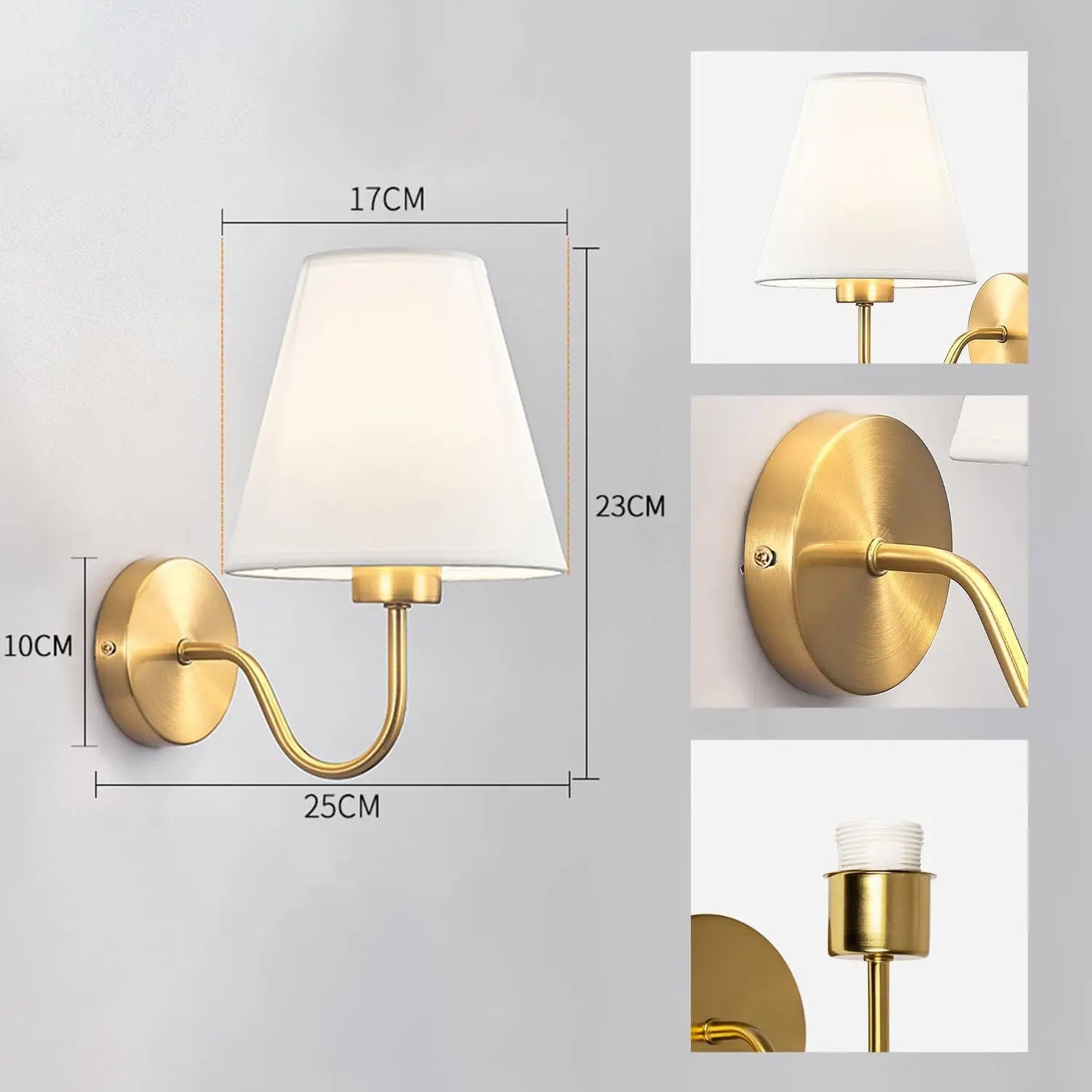 Arandela de Parede CIND com LED – Iluminação Elegante para Sala e Quarto
