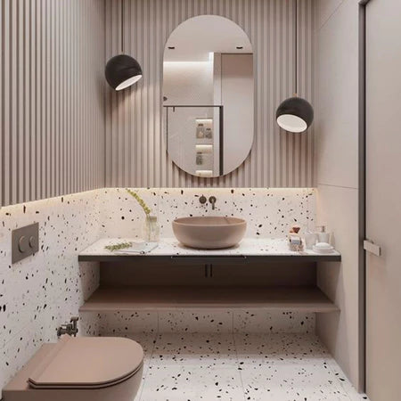 Espelho Oval LED 40x50cm Decorativo Moderno com Led
