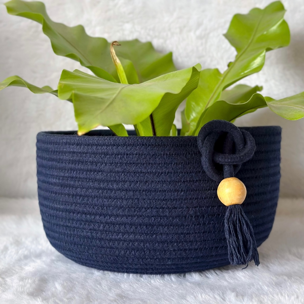 Cachepô de Corda de Algodão – Decoração Natural e Sustentável