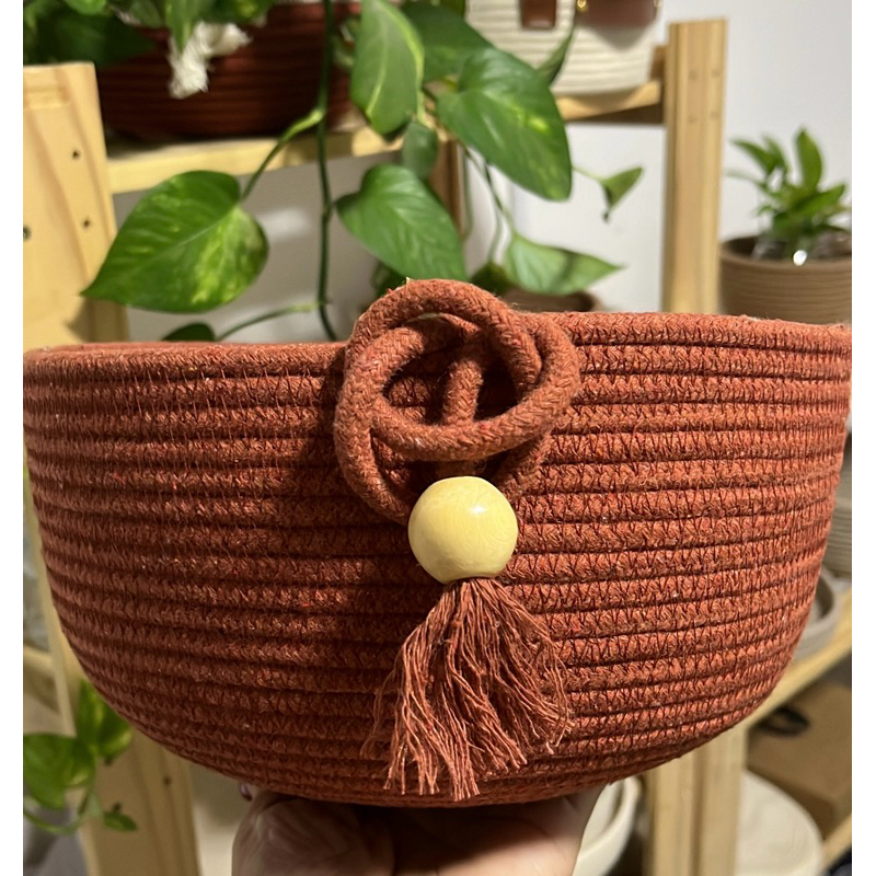 Cachepô de Corda de Algodão – Decoração Natural e Sustentável