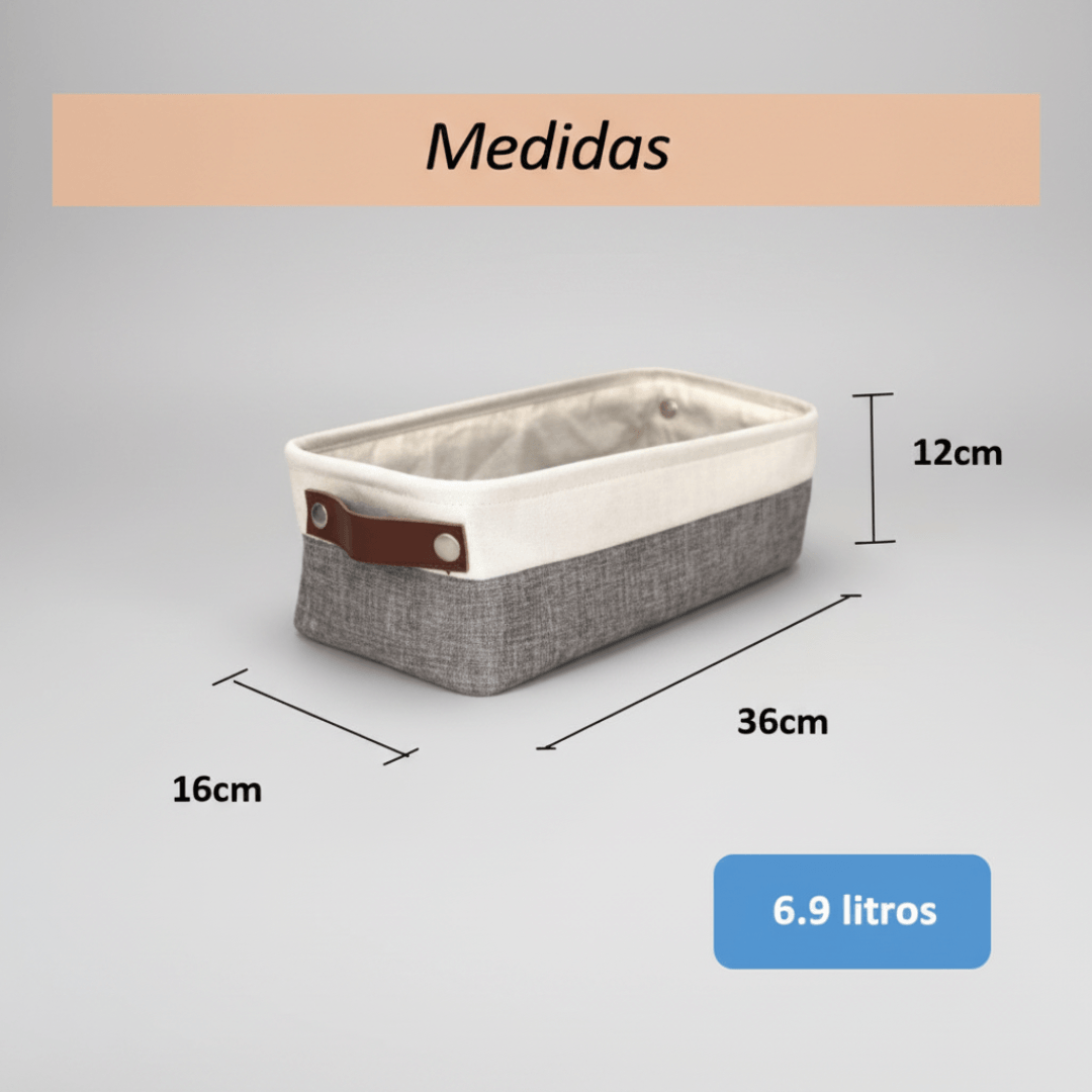 Caixa Organizadora Decorativa de Tecido – Multiuso e Dobrável