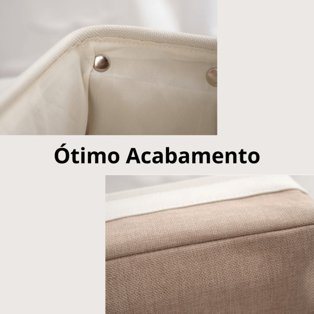 Caixa Organizadora Decorativa de Tecido – Multiuso e Dobrável