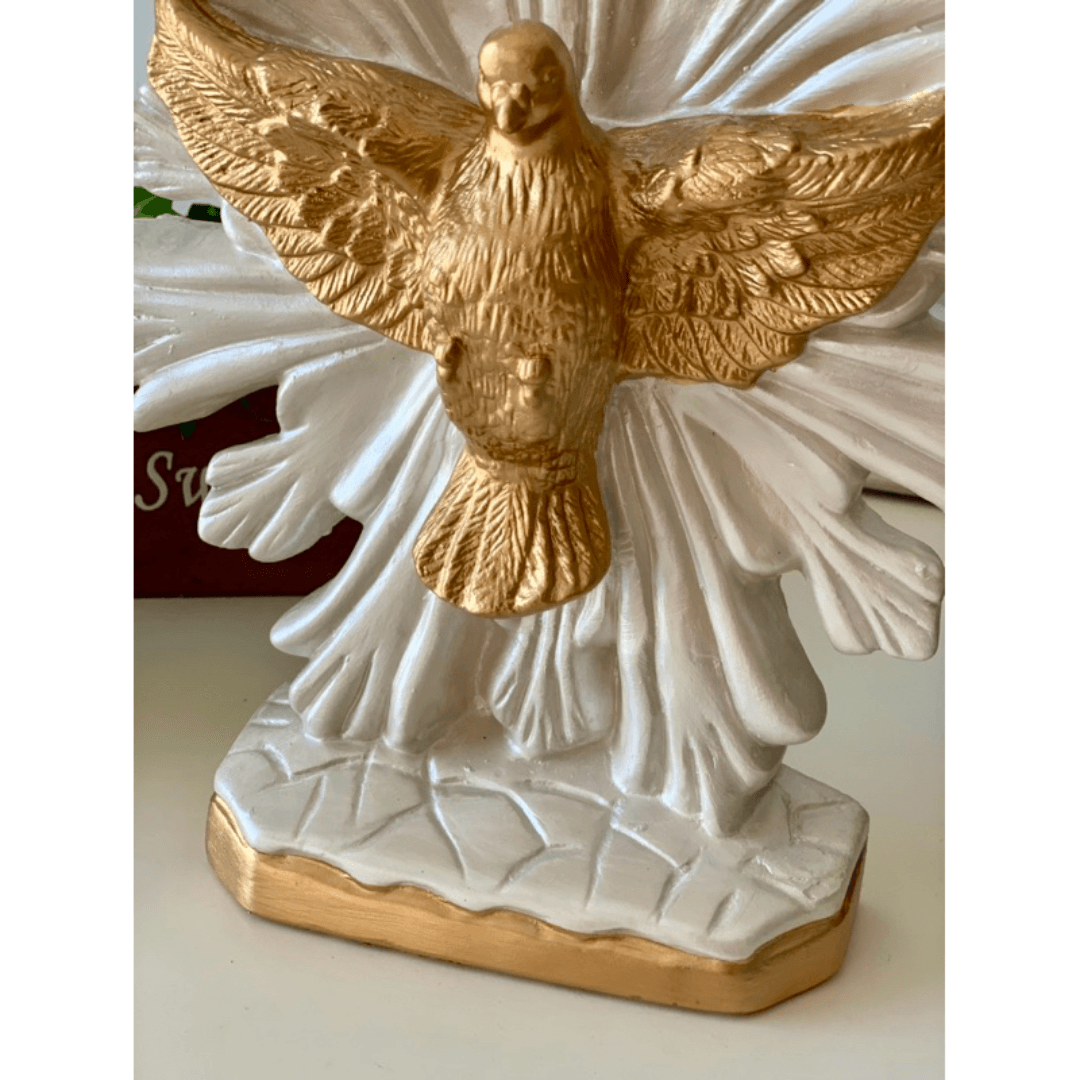 Escultura Espírito Santo de Mesa em Gesso