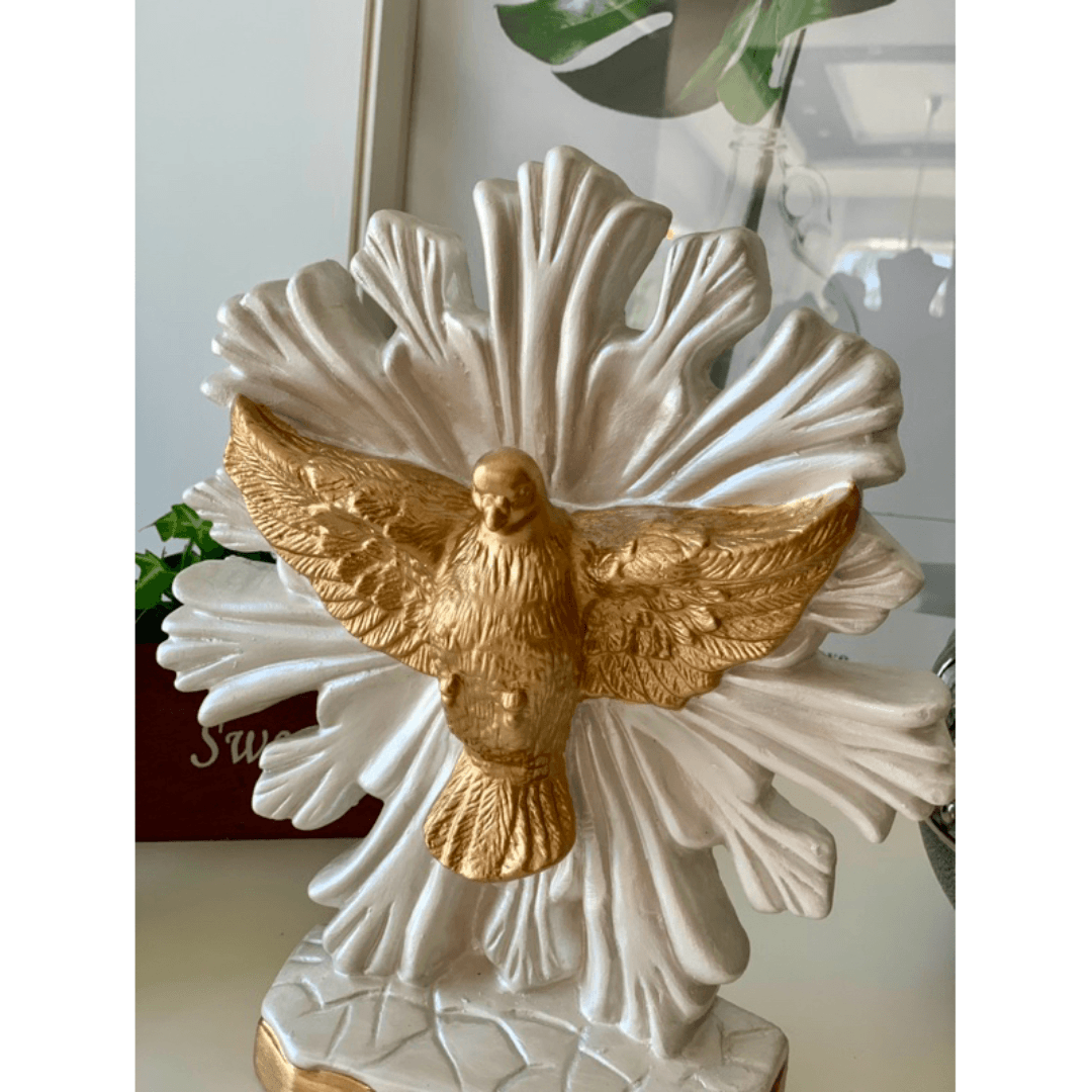 Escultura Espírito Santo de Mesa em Gesso