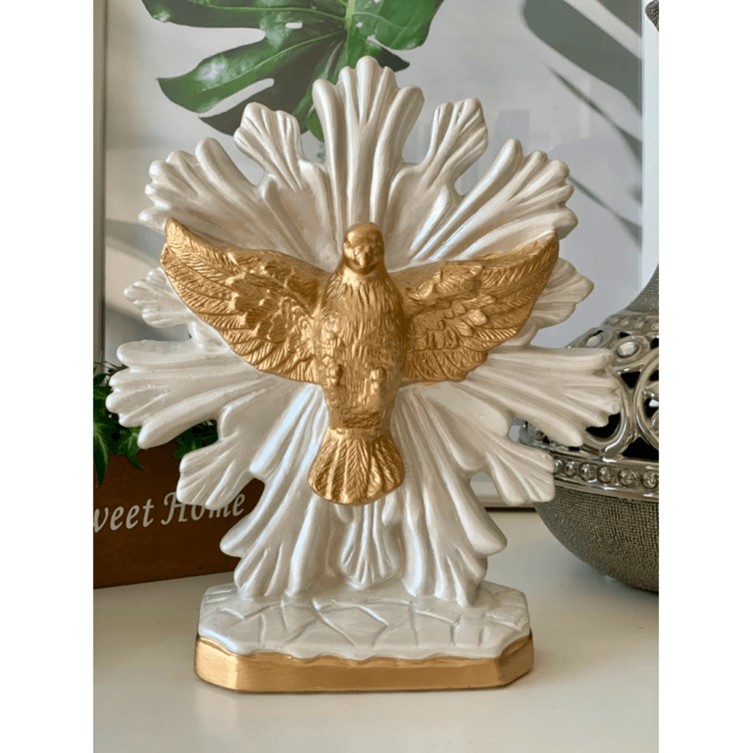 Escultura Espírito Santo de Mesa em Gesso