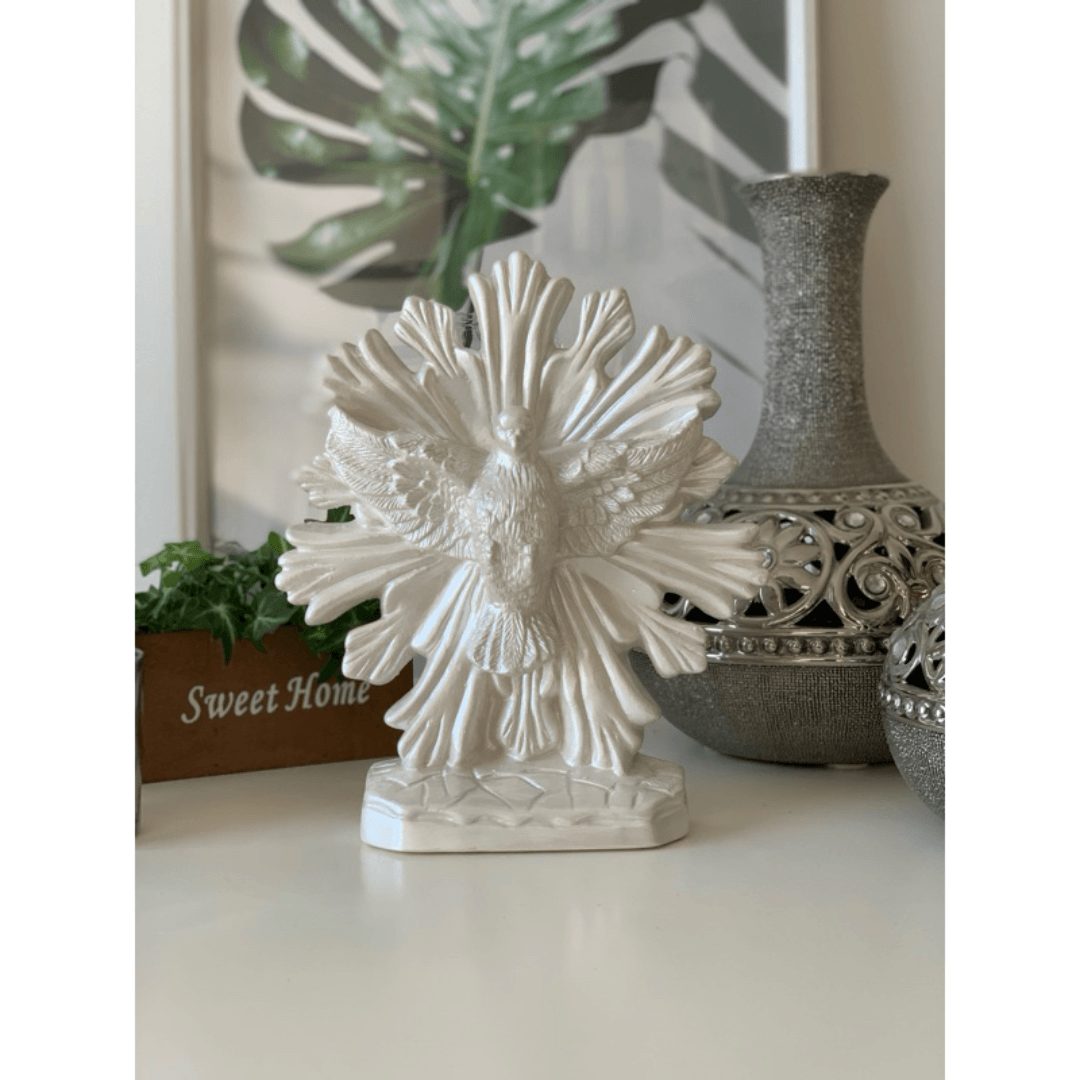 Escultura Espírito Santo de Mesa em Gesso