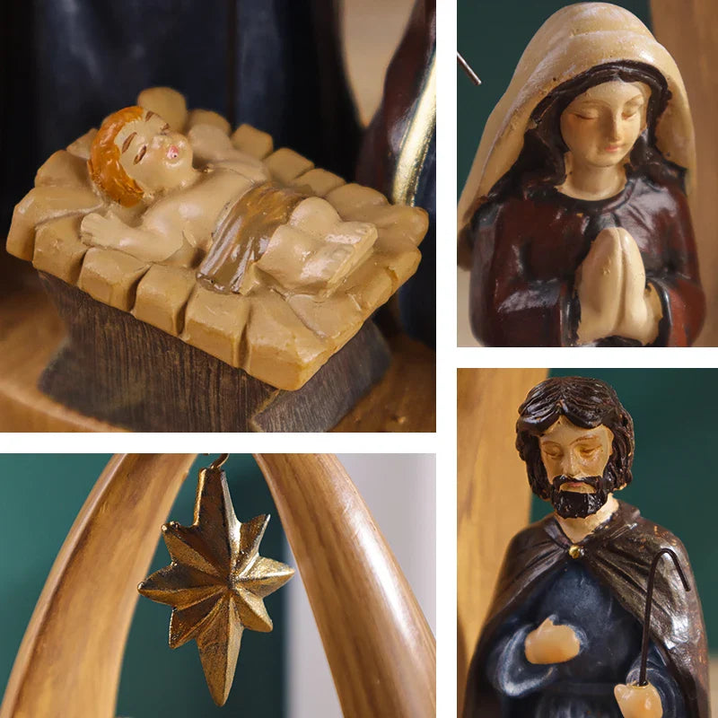 Escultura Sagrada Família em Resina – Arte Sacra