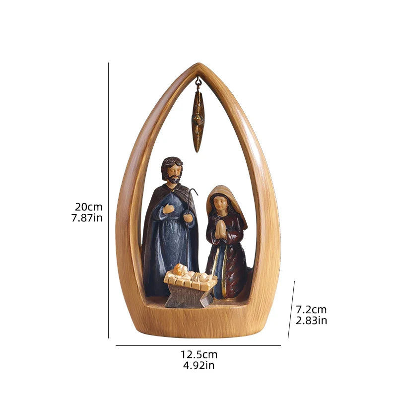 Escultura Sagrada Família em Resina – Arte Sacra