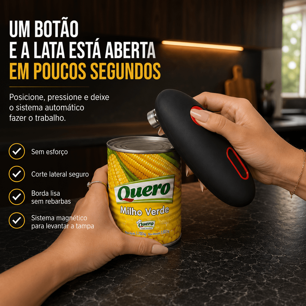 AbrePro™ Abridor de Latas Automático