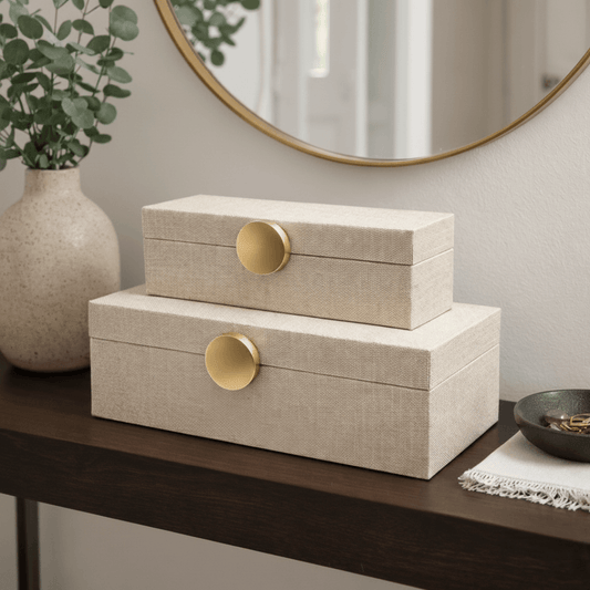 Kit 2 Caixas Decorativas em MDF – Organização com Estilo