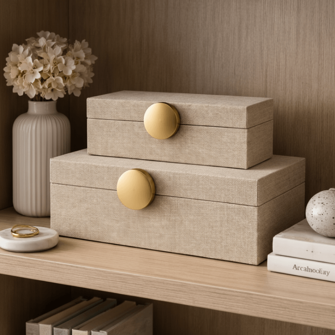 Kit 2 Caixas Decorativas em MDF – Organização com Estilo