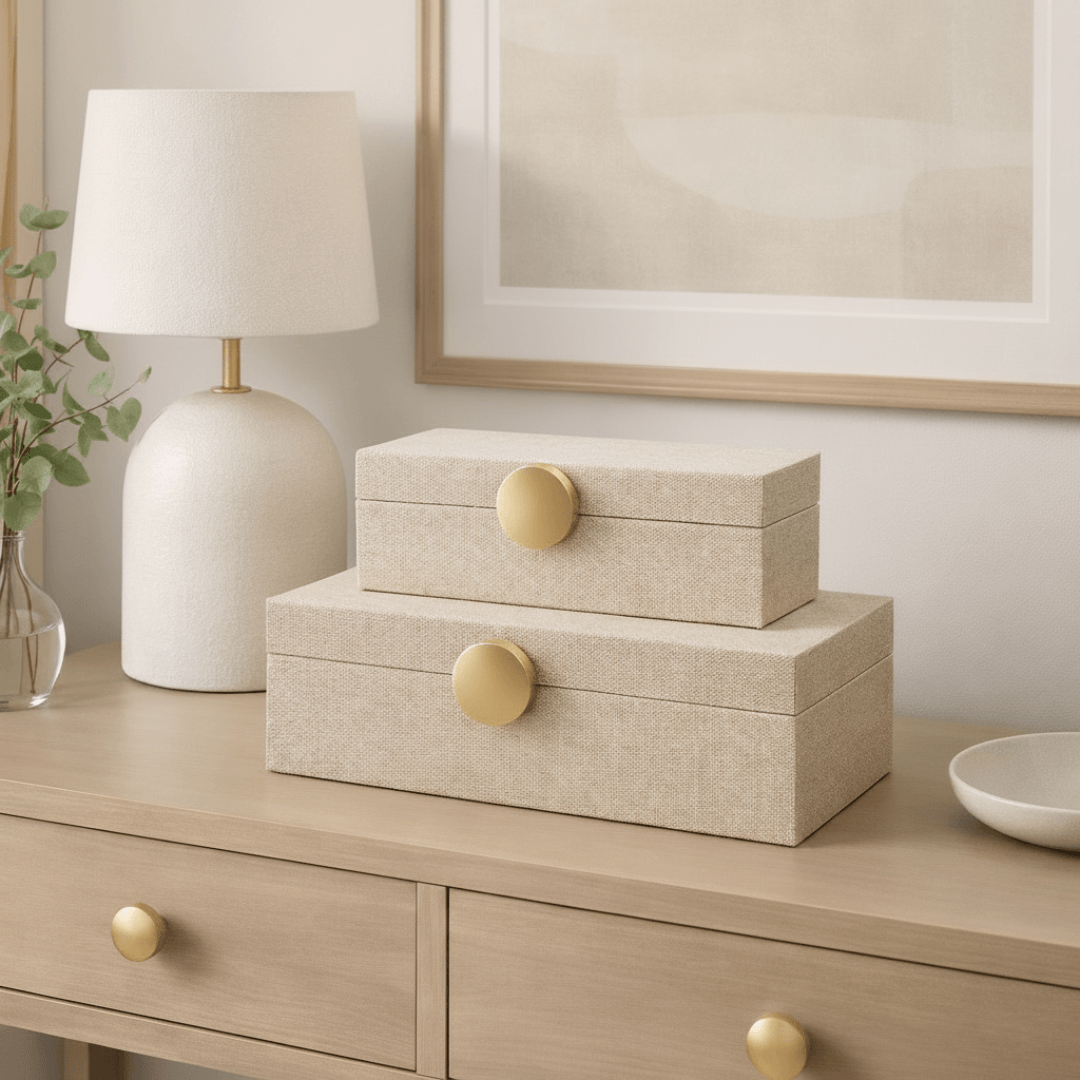 Kit 2 Caixas Decorativas em MDF – Organização com Estilo