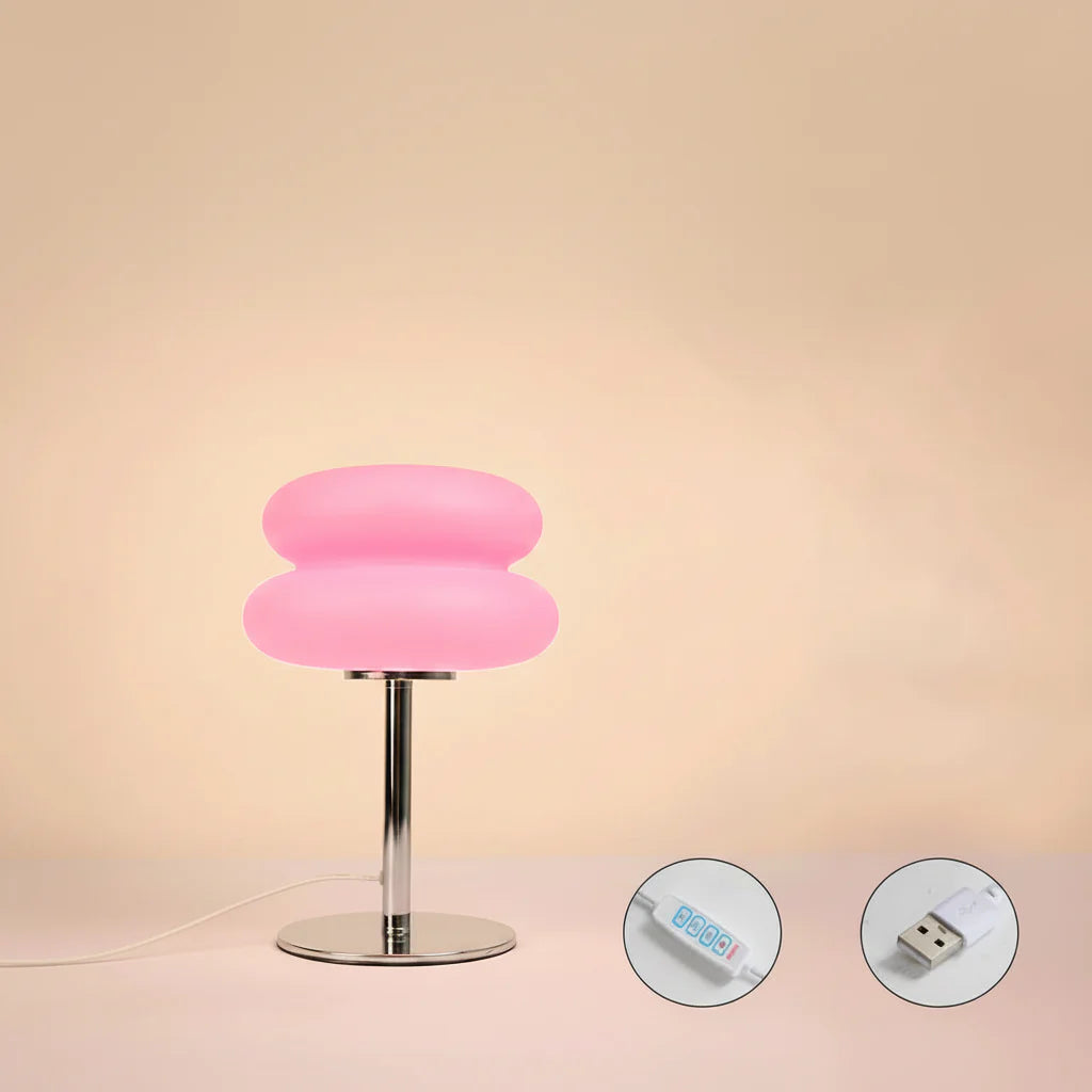 Luminária de Mesa Modern em Vidro Soprado – 3 Cores