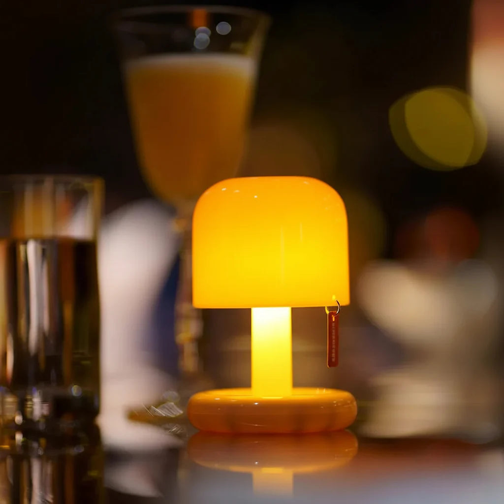 Luminária Sunset Cogumelo USB – Portátil e Recarregável