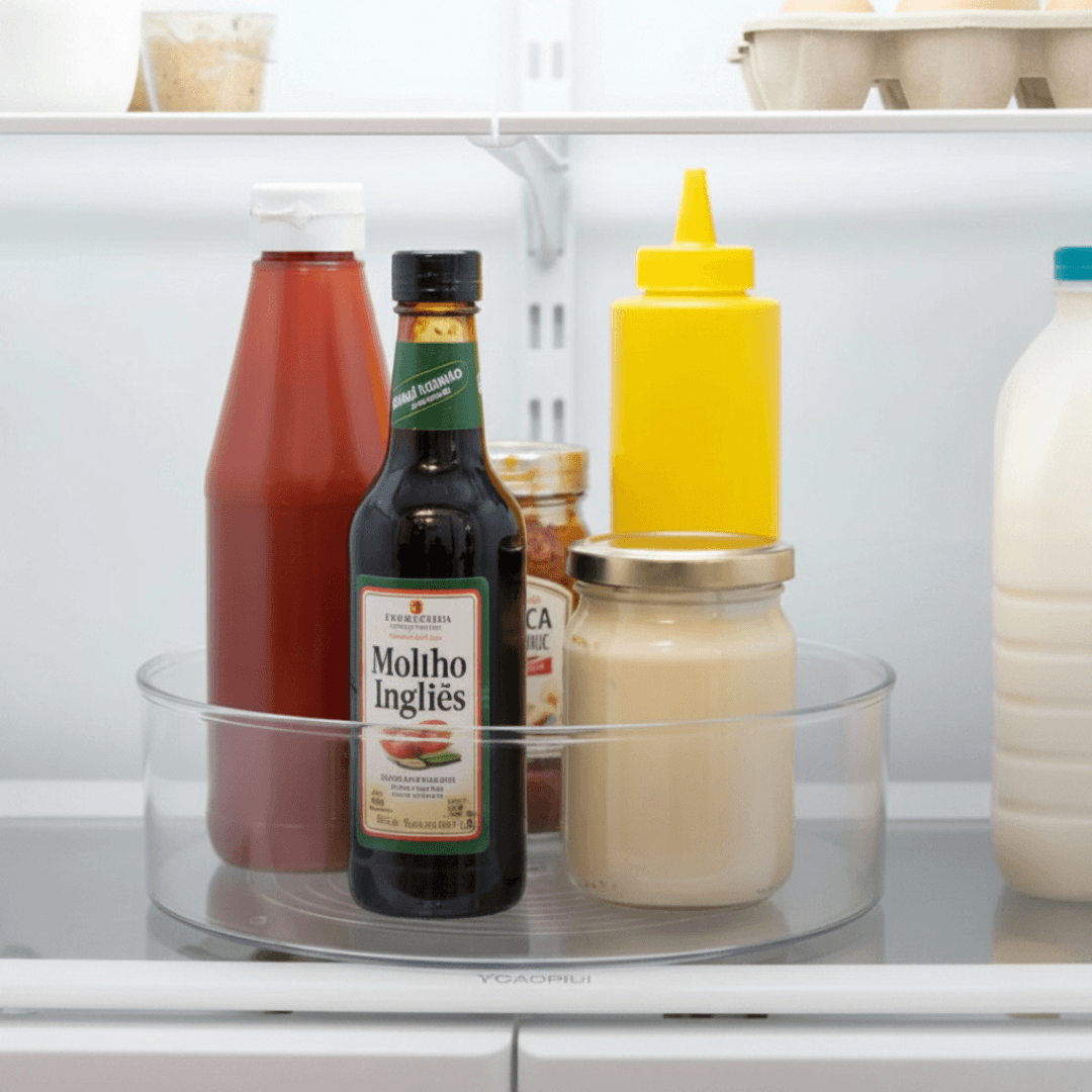 Organizador Giratório 360° – Armário, Cozinha e Geladeira