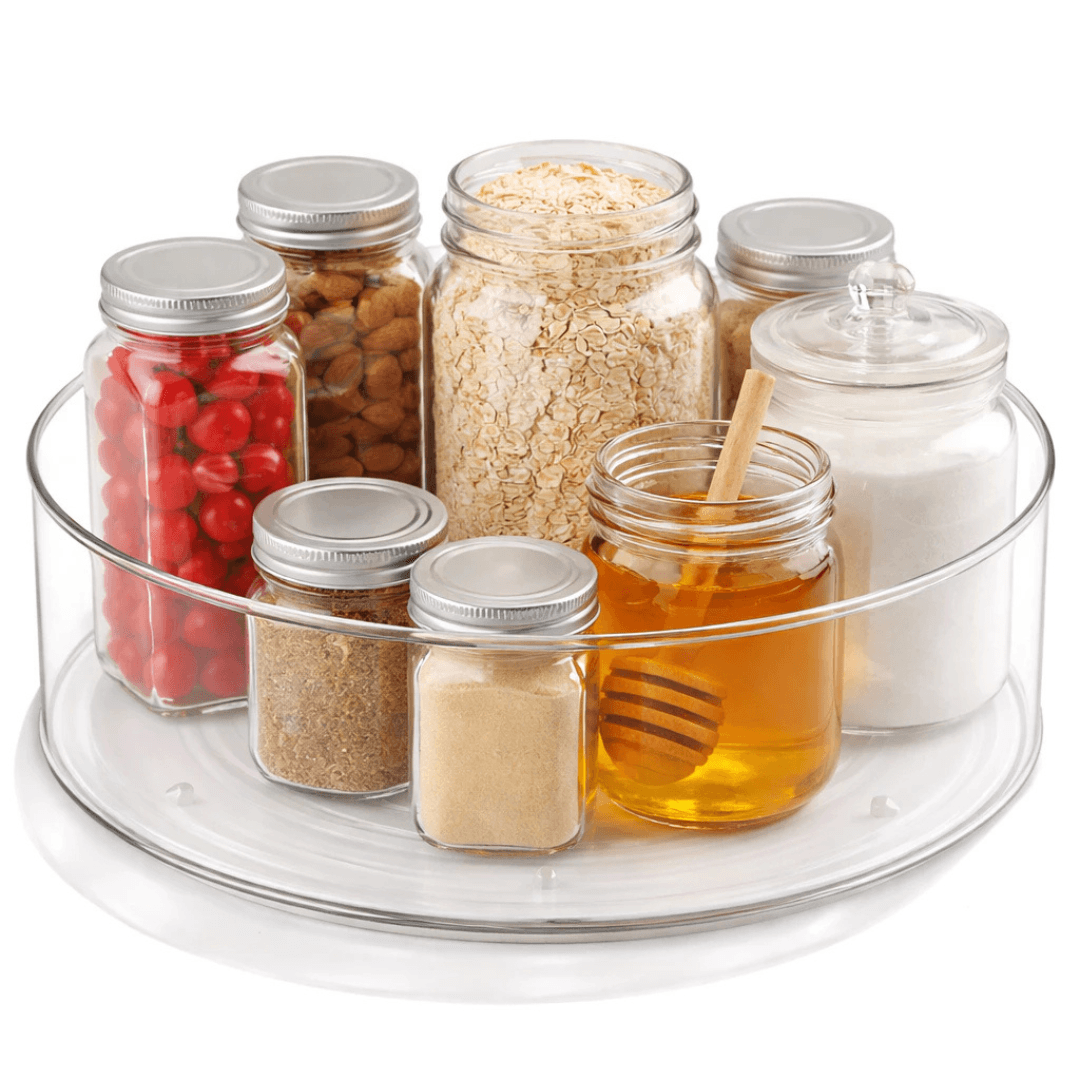 Organizador Giratório 360° – Armário, Cozinha e Geladeira
