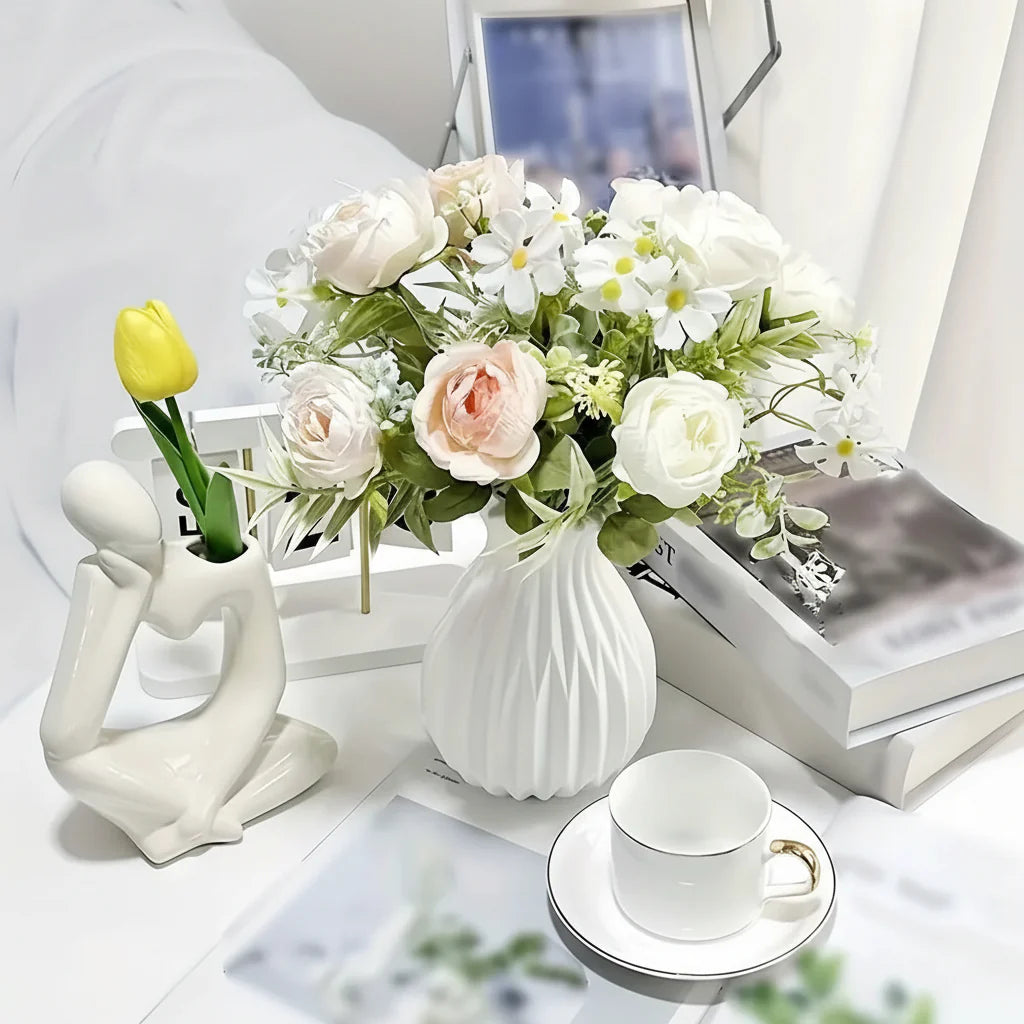 Vaso Decorativo Nórdico em Plástico Premium