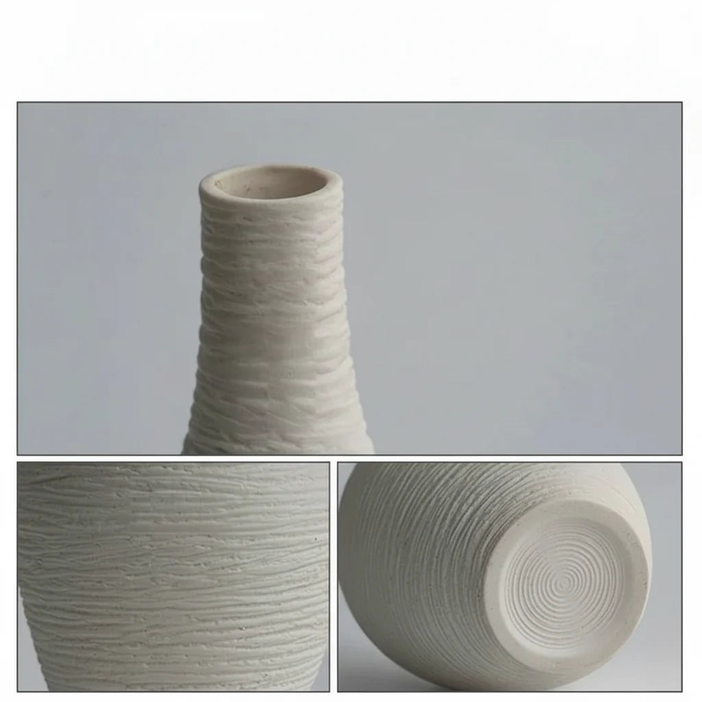 Vaso Decorativo Luxury Narrow – Cerâmica Sofisticada para Sala e Escritório