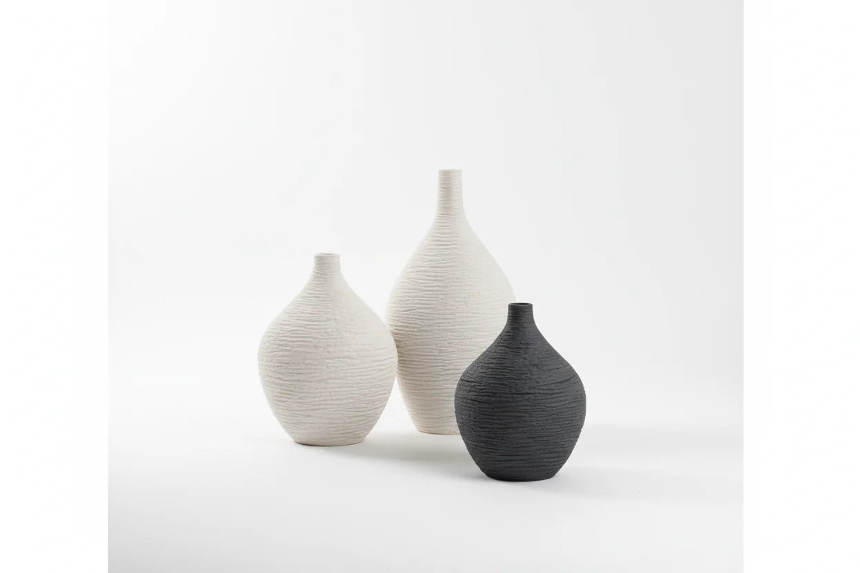 Vaso Decorativo Luxury Narrow – Cerâmica Sofisticada para Sala e Escritório