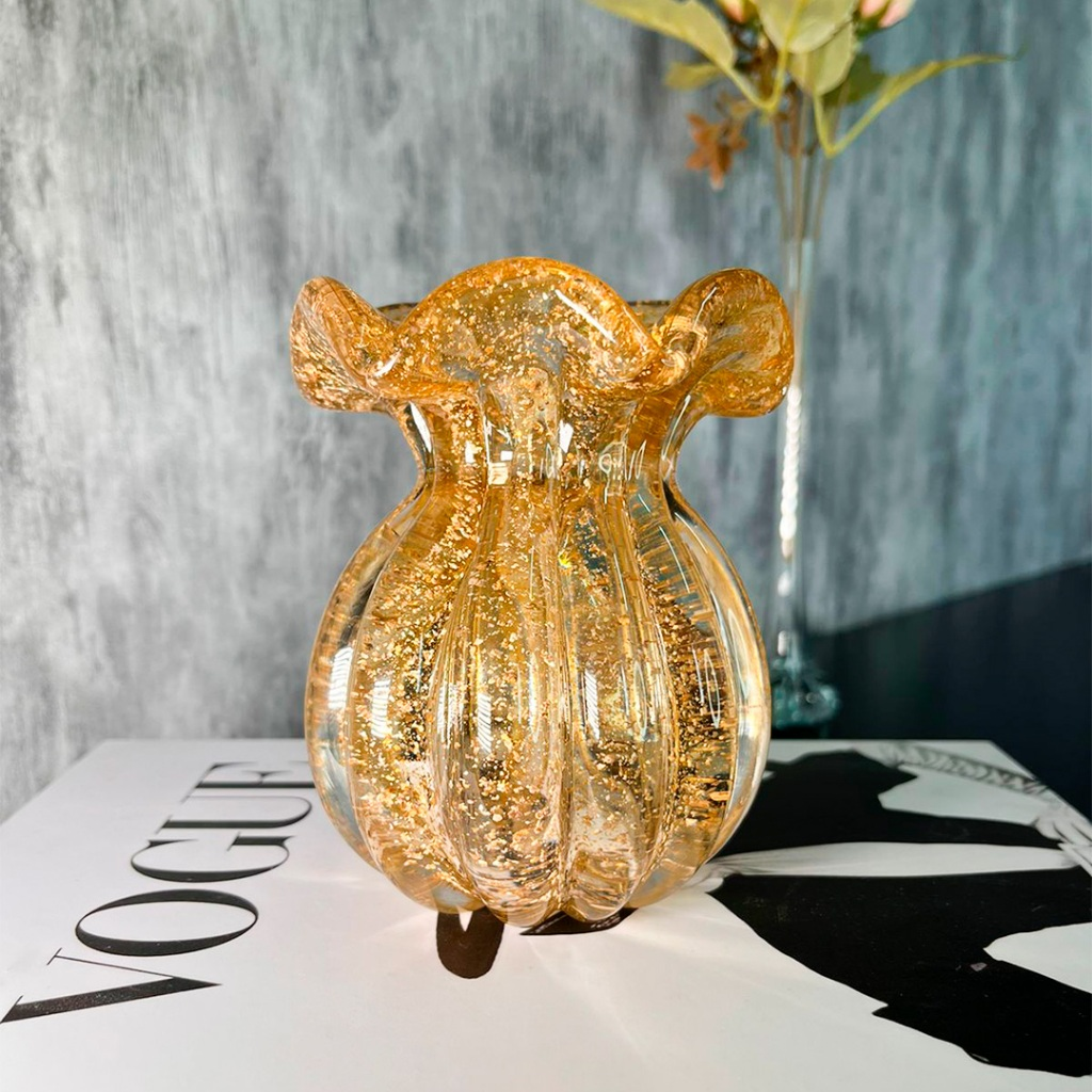 Vaso Murano Trouxinha Cristal